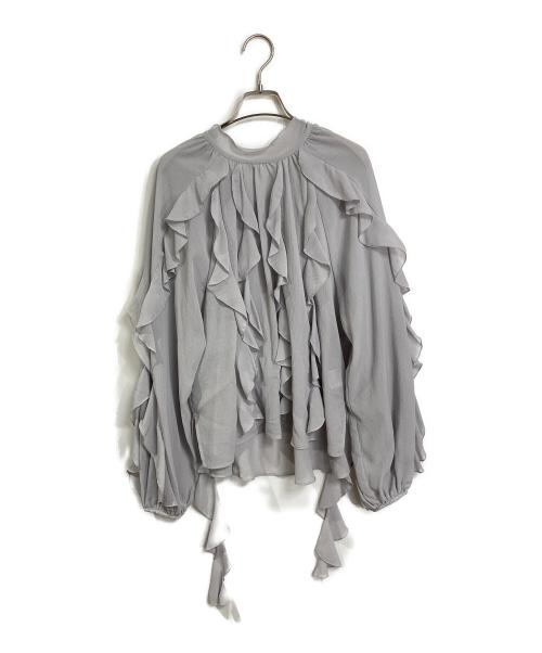 COCODEAL（ココディール）COCODEAL (ココディール) カスケードボウタイフリルミニワンピース スカイブルー サイズ:2の古着・服飾アイテム