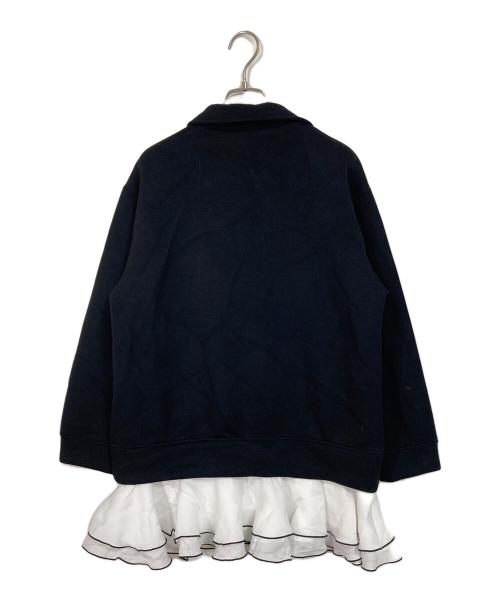 Snidel（スナイデル）Snidel (スナイデル) スキッパーミニワンピース　ロングカットソー ブラック サイズ:Fの古着・服飾アイテム