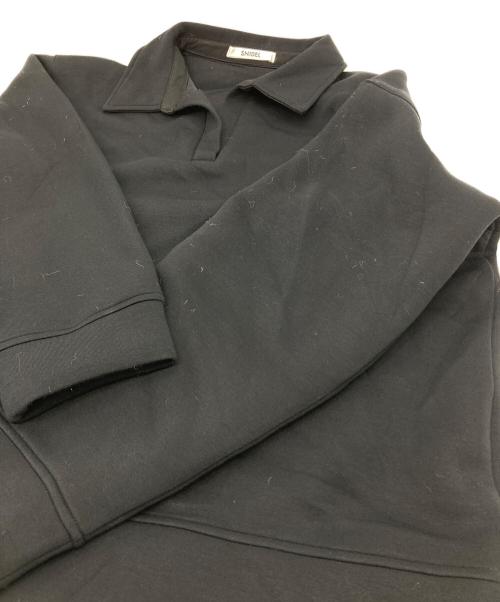 Snidel（スナイデル）Snidel (スナイデル) スキッパーミニワンピース　ロングカットソー ブラック サイズ:Fの古着・服飾アイテム