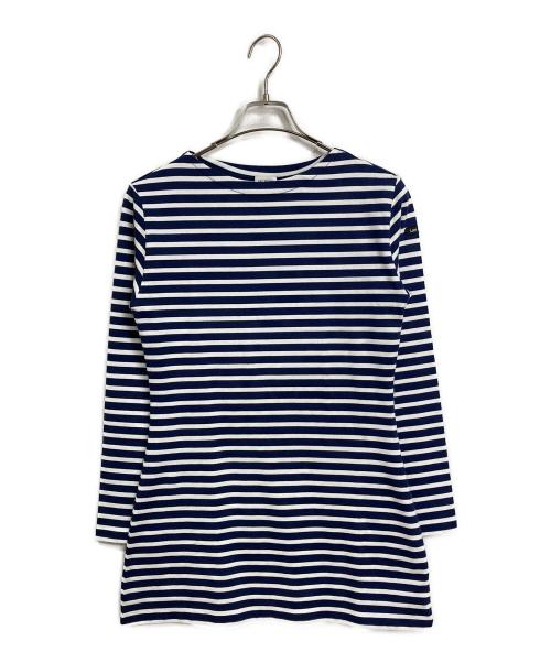 Lily Brown（リリーブラウン）Lily Brown (リリーブラウン) フレンチボーダーカットチュニック　カットソー　26SS ホワイト×ネイビー サイズ:ONE SIZEの古着・服飾アイテム