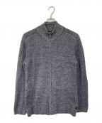 BOSS HUGO BOSSボス ヒューゴボス）の古着「ドライバーズニット　長袖ニット　ジップカーディガン」｜グレー