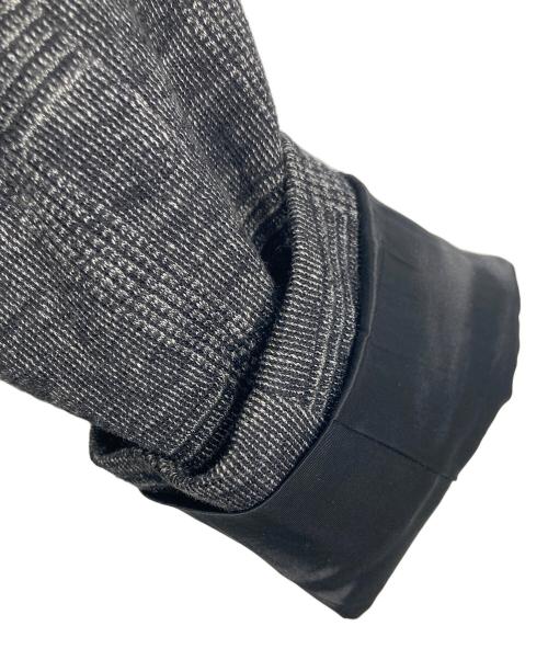 BLACK LABEL CRESTBRIDGE（ブラックレーベル クレストブリッジ）BLACK LABEL CRESTBRIDGE (ブラックレーベル クレストブリッジ) ウールグレンチェックテーラードジャケットスーツ　パンツスーツ　セットアップスーツ グレー サイズ:Mの古着・服飾アイテム