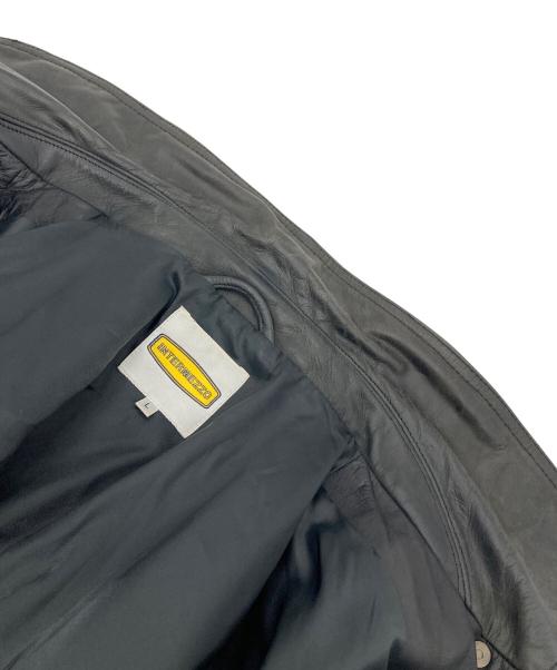 INTERMEZZO（インターメッツォ）INTERMEZZO (インターメッツォ) 【古着】レザーフライトジャケット ブラック サイズ:Lの古着・服飾アイテム