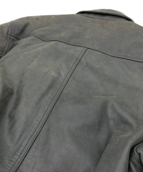 INTERMEZZO（インターメッツォ）INTERMEZZO (インターメッツォ) 【古着】レザーフライトジャケット ブラック サイズ:Lの古着・服飾アイテム