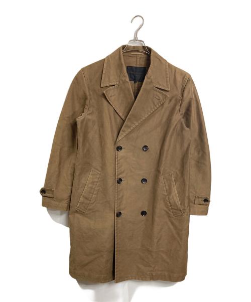 COMME des GARCONS HOMME（コムデギャルソン オム）COMME des GARCONS HOMME (コムデギャルソン オム) モールスキンダブルコート　ロングコート　アウター　日本製 ブラウン サイズ:Sの古着・服飾アイテム
