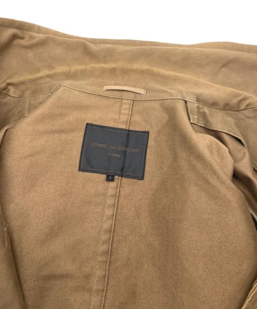 COMME des GARCONS HOMME（コムデギャルソン オム）COMME des GARCONS HOMME (コムデギャルソン オム) モールスキンダブルコート　ロングコート　アウター　日本製 ブラウン サイズ:Sの古着・服飾アイテム