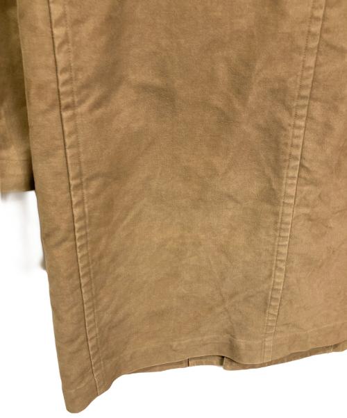 COMME des GARCONS HOMME（コムデギャルソン オム）COMME des GARCONS HOMME (コムデギャルソン オム) モールスキンダブルコート　ロングコート　アウター　日本製 ブラウン サイズ:Sの古着・服飾アイテム