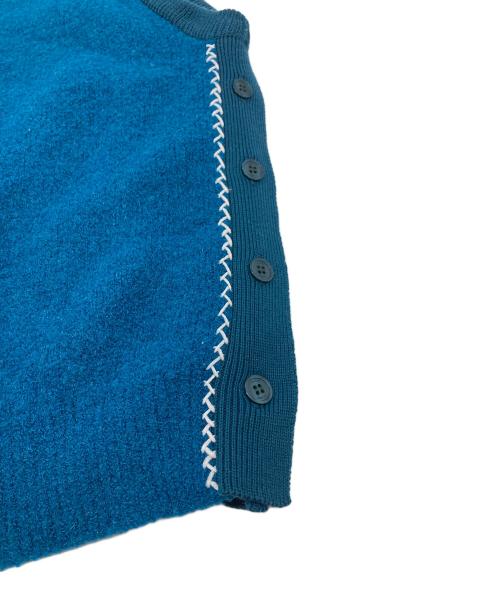 ALLEGE（アレッジ）ALLEGE (アレッジ) ベビーアルパカ Vネック ニットベスト グリーン サイズ:4の古着・服飾アイテム