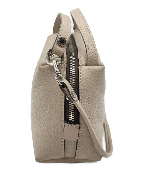 GIANNI CHIARINI（ジャンニ キアリーニ）GIANNI CHIARINI (ジャンニ キアリーニ) ショルダーポーチ　ミニショルダー　レザーバッグ　イタリア製 ベージュ サイズ:実寸参照の古着・服飾アイテム
