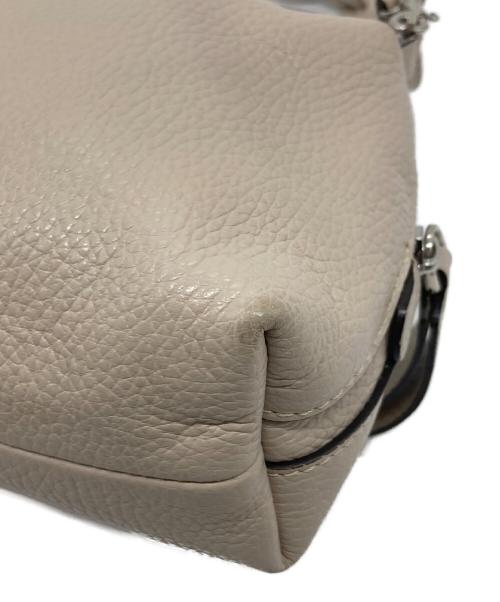 GIANNI CHIARINI（ジャンニ キアリーニ）GIANNI CHIARINI (ジャンニ キアリーニ) ショルダーポーチ　ミニショルダー　レザーバッグ　イタリア製 ベージュ サイズ:実寸参照の古着・服飾アイテム
