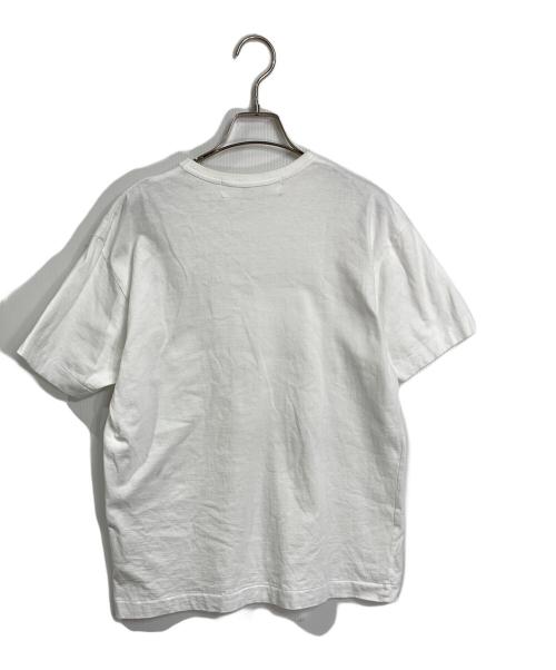 PLAY COMME des GARCONS（プレイコムデギャルソン）PLAY COMME des GARCONS (プレイコムデギャルソン) ハートワッペンTシャツ ホワイト サイズ:Lの古着・服飾アイテム