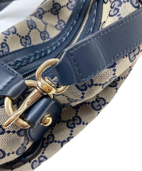 GUCCI（グッチ）GUCCI (グッチ) ブリックレーン GGキャンバス ハンドバッグ サイズ:実寸参照の古着・服飾アイテム