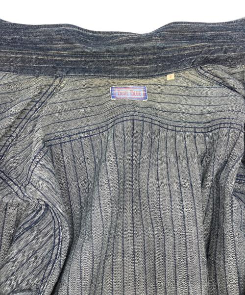 BLUE BLUE（ブルーブルー）BLUE BLUE (ブルーブルー) ストライプデニムシャツ インディゴ サイズ:2の古着・服飾アイテム