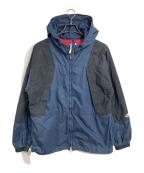 THE NORTHFACE PURPLELABELザ・ノースフェイス パープルレーベル）の古着「indigo Mountain Wind Parka　インディゴマウンテンウィンドパーカー　マウンテンパーカー　アウター　ライトアウター　スポーツ　アウトドア」｜ブラック×ネイビー