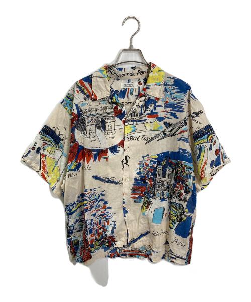 BINDU（ビンドゥ）BINDU (ビンドゥ) アロハシャツ アイボリー サイズ:実寸参照の古着・服飾アイテム