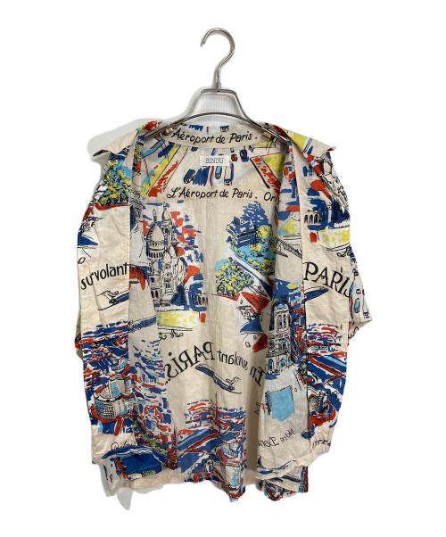 BINDU（ビンドゥ）BINDU (ビンドゥ) アロハシャツ アイボリー サイズ:実寸参照の古着・服飾アイテム