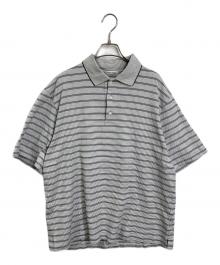 UNIVERSAL PRODUCTS.（ユニバーサルプロダクツ）の古着「MULTI BORDER S/S POLO ポロシャツ　ボーダーポロシャツ」｜グレー