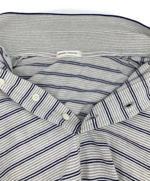 UNIVERSAL PRODUCTS.（ユニバーサルプロダクツ）UNIVERSAL PRODUCTS. (ユニバーサルプロダクツ) MULTI BORDER S/S POLO ポロシャツ　ボーダーポロシャツ グレー サイズ:2の古着・服飾アイテム