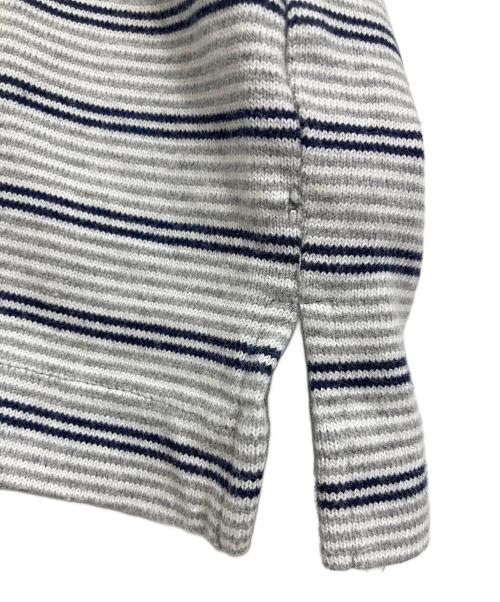 UNIVERSAL PRODUCTS.（ユニバーサルプロダクツ）UNIVERSAL PRODUCTS. (ユニバーサルプロダクツ) MULTI BORDER S/S POLO ポロシャツ　ボーダーポロシャツ グレー サイズ:2の古着・服飾アイテム