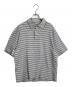 UNIVERSAL PRODUCTS.（ユニバーサルプロダクツ）の古着「MULTI BORDER S/S POLO ポロシャツ　ボーダーポロシャツ」｜グレー