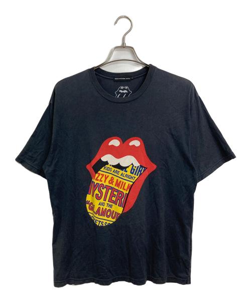 THE HYSTERIC XXX（ジィ ヒステリックトリプルエックス）THE HYSTERIC XXX (ジィ ヒステリックトリプルエックス) THE ROLLING STONES RS ブラック サイズ:Lの古着・服飾アイテム
