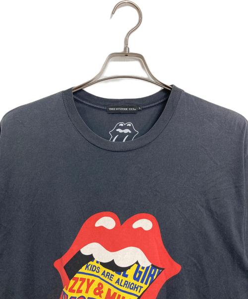 THE HYSTERIC XXX（ジィ ヒステリックトリプルエックス）THE HYSTERIC XXX (ジィ ヒステリックトリプルエックス) THE ROLLING STONES RS ブラック サイズ:Lの古着・服飾アイテム