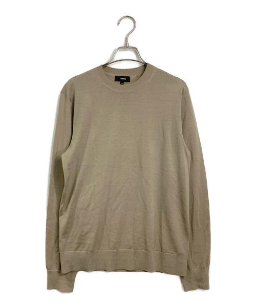 theory（セオリー）theory (セオリー) REGAL WOOLクルーネックニット ベージュ サイズ:XSの古着・服飾アイテム