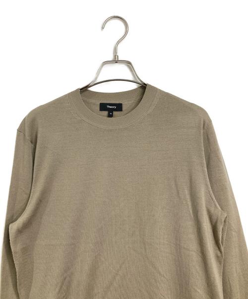 theory（セオリー）theory (セオリー) REGAL WOOLクルーネックニット ベージュ サイズ:XSの古着・服飾アイテム