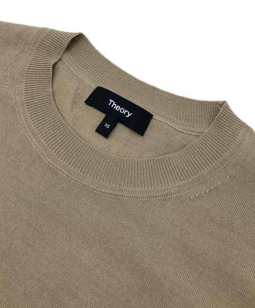 theory（セオリー）theory (セオリー) REGAL WOOLクルーネックニット ベージュ サイズ:XSの古着・服飾アイテム