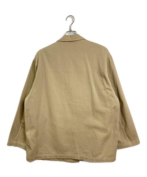 Gymphlex（ジムフレックス）Gymphlex (ジムフレックス) コットンチノ シングルブレストジャケット ベージュ サイズ:Mの古着・服飾アイテム
