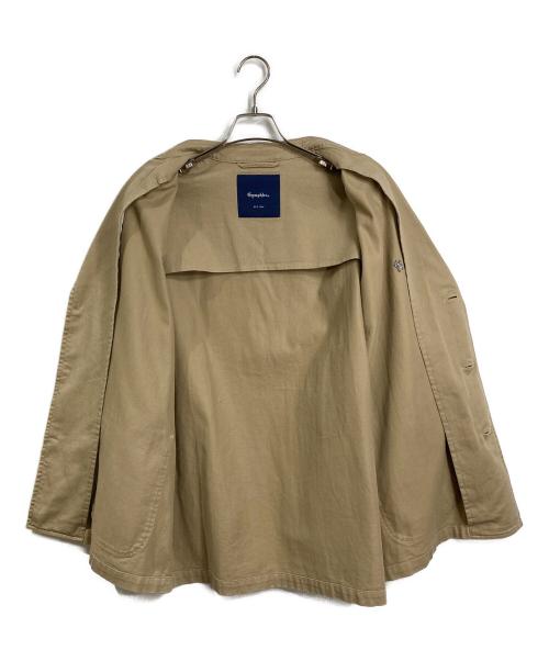 Gymphlex（ジムフレックス）Gymphlex (ジムフレックス) コットンチノ シングルブレストジャケット ベージュ サイズ:Mの古着・服飾アイテム