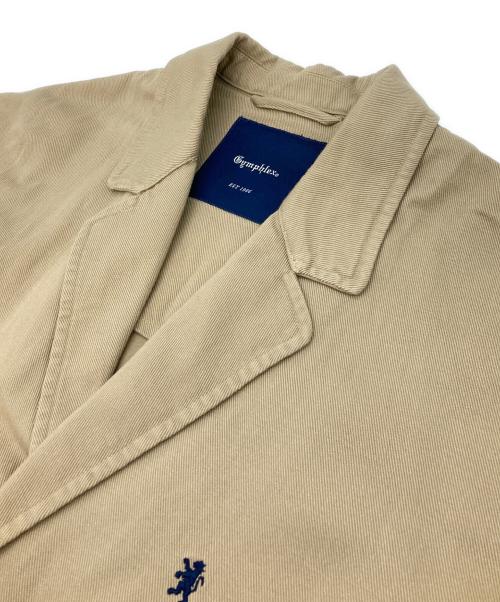 Gymphlex（ジムフレックス）Gymphlex (ジムフレックス) コットンチノ シングルブレストジャケット ベージュ サイズ:Mの古着・服飾アイテム