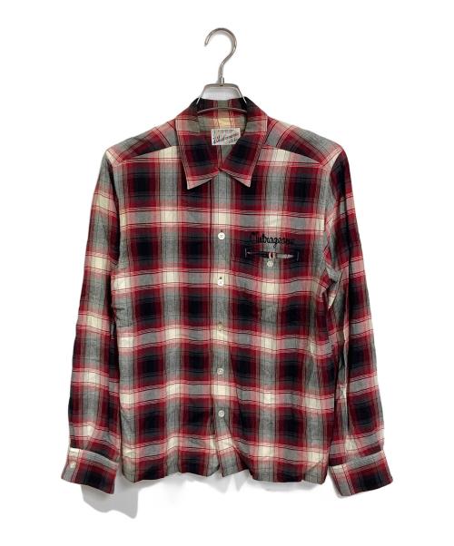 WACKO MARIA（ワコマリア）WACKO MARIA (ワコマリア) レーヨンオンブレチェックシャツ レッド サイズ:Mの古着・服飾アイテム