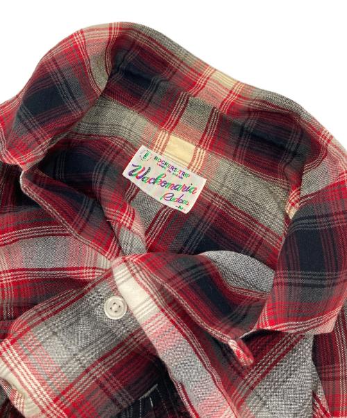 WACKO MARIA（ワコマリア）WACKO MARIA (ワコマリア) レーヨンオンブレチェックシャツ レッド サイズ:Mの古着・服飾アイテム