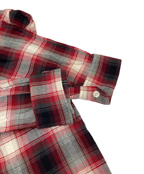 WACKO MARIA（ワコマリア）WACKO MARIA (ワコマリア) レーヨンオンブレチェックシャツ レッド サイズ:Mの古着・服飾アイテム