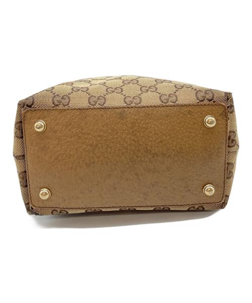 GUCCI（グッチ）GUCCI (グッチ) GGキャンバストートバッグ　イタリア製 ベージュ サイズ:実寸参照の古着・服飾アイテム