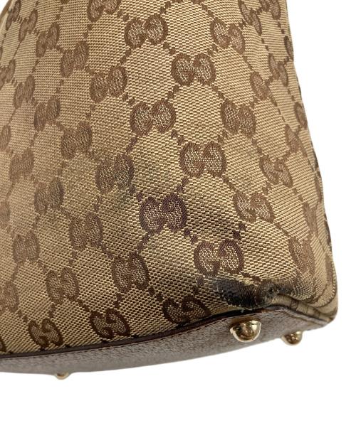 GUCCI（グッチ）GUCCI (グッチ) GGキャンバストートバッグ　イタリア製 ベージュ サイズ:実寸参照の古着・服飾アイテム