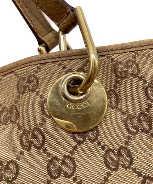 GUCCI（グッチ）GUCCI (グッチ) GGキャンバストートバッグ　イタリア製 ベージュ サイズ:実寸参照の古着・服飾アイテム