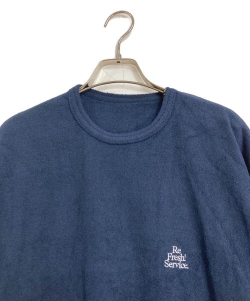 FreshService（フレッシュサービス）FreshService (フレッシュサービス) UTILITY PILE SET-UP パイルTシャツ ネイビー サイズ:L 未使用品の古着・服飾アイテム