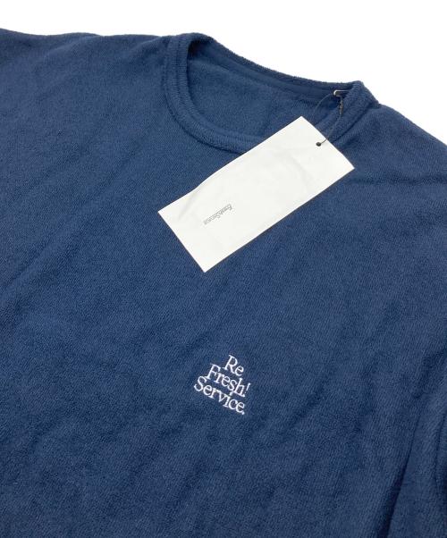 FreshService（フレッシュサービス）FreshService (フレッシュサービス) UTILITY PILE SET-UP パイルTシャツ ネイビー サイズ:L 未使用品の古着・服飾アイテム