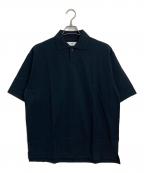 MARKAマーカ）の古着「1B POLO ORGANIC COTTON HIGH TWISTED PIQUE コットンポロシャツ　日本」｜ブラック
