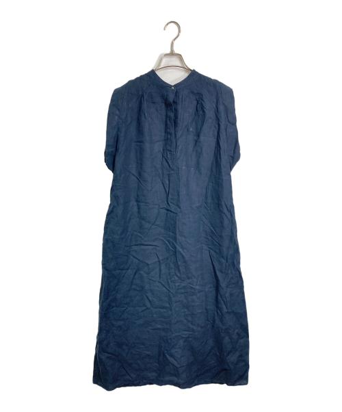 ticca（ティッカ）ticca (ティッカ) リネン2wayフレンチワンピース　ロングワンピース ネイビー サイズ:FREEの古着・服飾アイテム