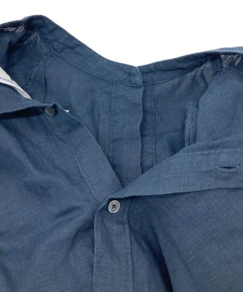 ticca（ティッカ）ticca (ティッカ) リネン2wayフレンチワンピース　ロングワンピース ネイビー サイズ:FREEの古着・服飾アイテム