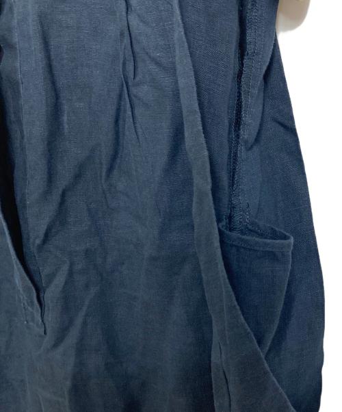 ticca（ティッカ）ticca (ティッカ) リネン2wayフレンチワンピース　ロングワンピース ネイビー サイズ:FREEの古着・服飾アイテム