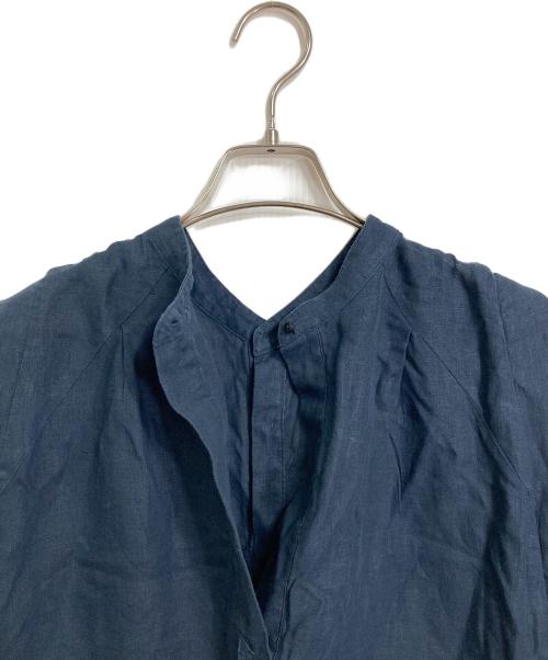 ticca（ティッカ）ticca (ティッカ) リネン2wayフレンチワンピース　ロングワンピース ネイビー サイズ:FREEの古着・服飾アイテム