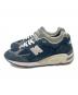 NEW BALANCE (ニューバランス) ローカットスニーカー ネイビー サイズ:US8.5  D：8000円