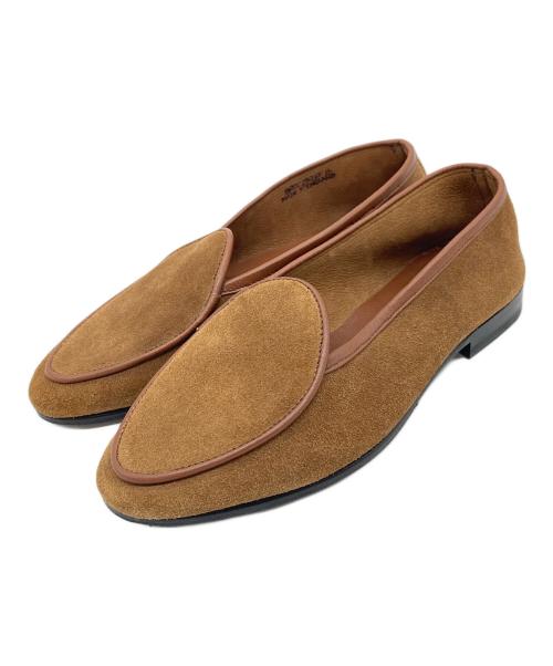 Lloyd footwear（ロイドフットウェア）Lloyd Footwear (ロイドフットウェア) スウェードスリッポン　レザーシューズ ブラウン サイズ:4の古着・服飾アイテム