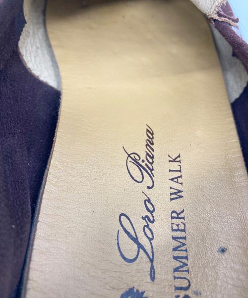LORO PIANA（ロロピアーナ）LORO PIANA (ロロピアーナ) スウェードシューズ　フラットシューズ　イタリア製 ブラウン サイズ:38の古着・服飾アイテム