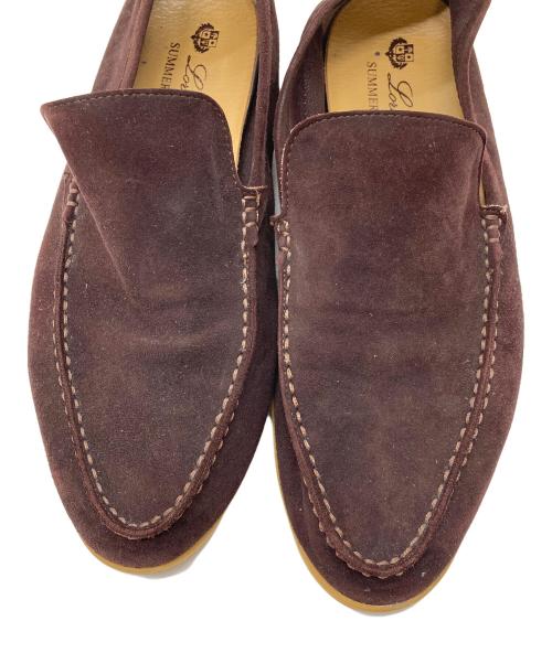 LORO PIANA（ロロピアーナ）LORO PIANA (ロロピアーナ) スウェードシューズ　フラットシューズ　イタリア製 ブラウン サイズ:38の古着・服飾アイテム