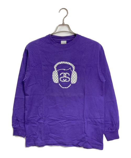 stussy（ステューシー）stussy (ステューシー) 【古着】USA製カットソー　 パープル サイズ:Mの古着・服飾アイテム